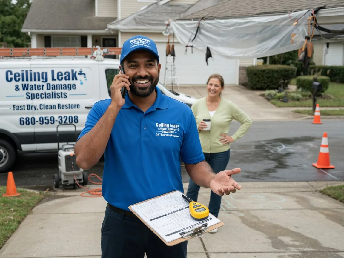 Ceiling Leak Cleanup Shawnee, KS FAQs